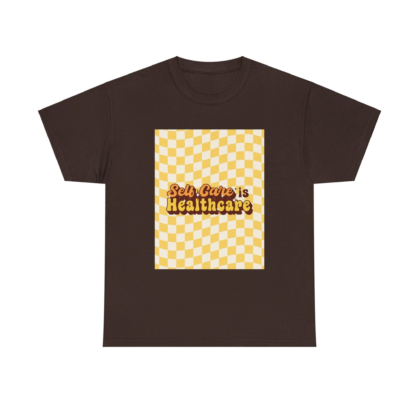 Self Care Checkered Tee