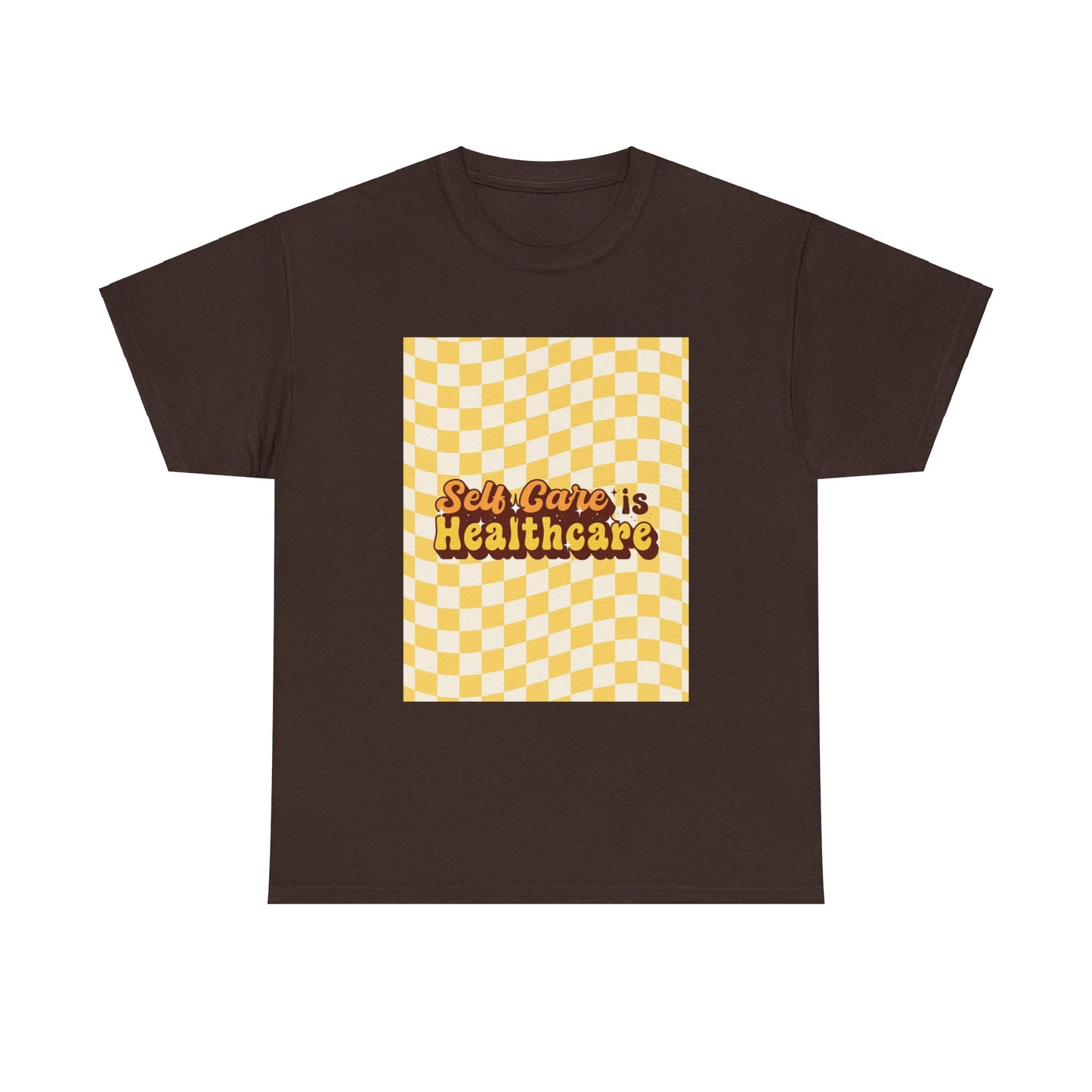 Self Care Checkered Tee