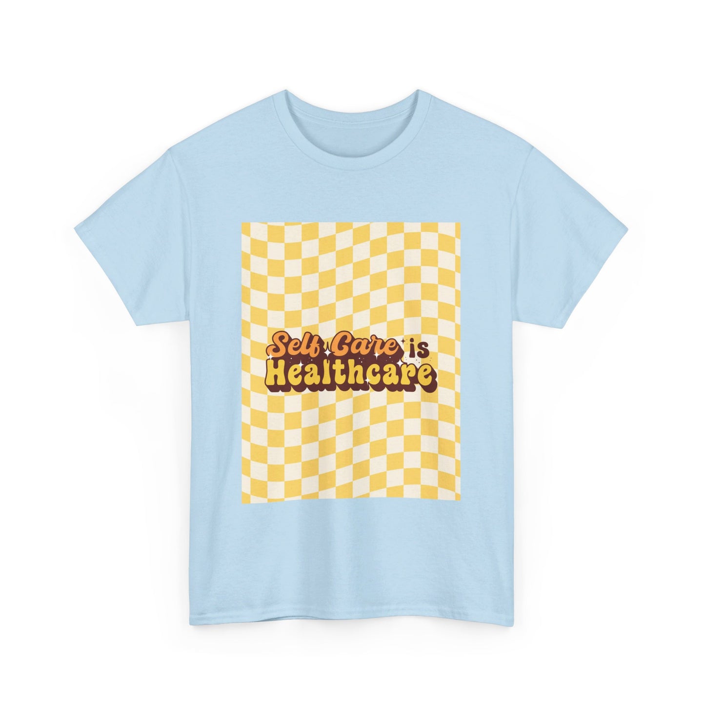 Self Care Checkered Tee