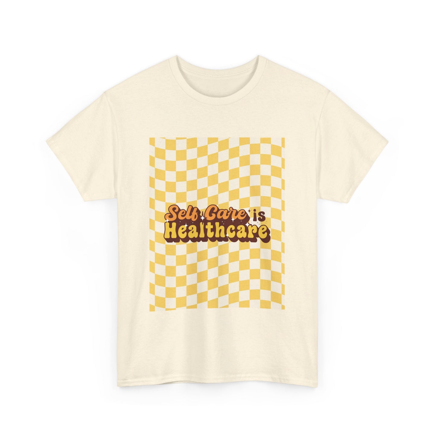 Self Care Checkered Tee