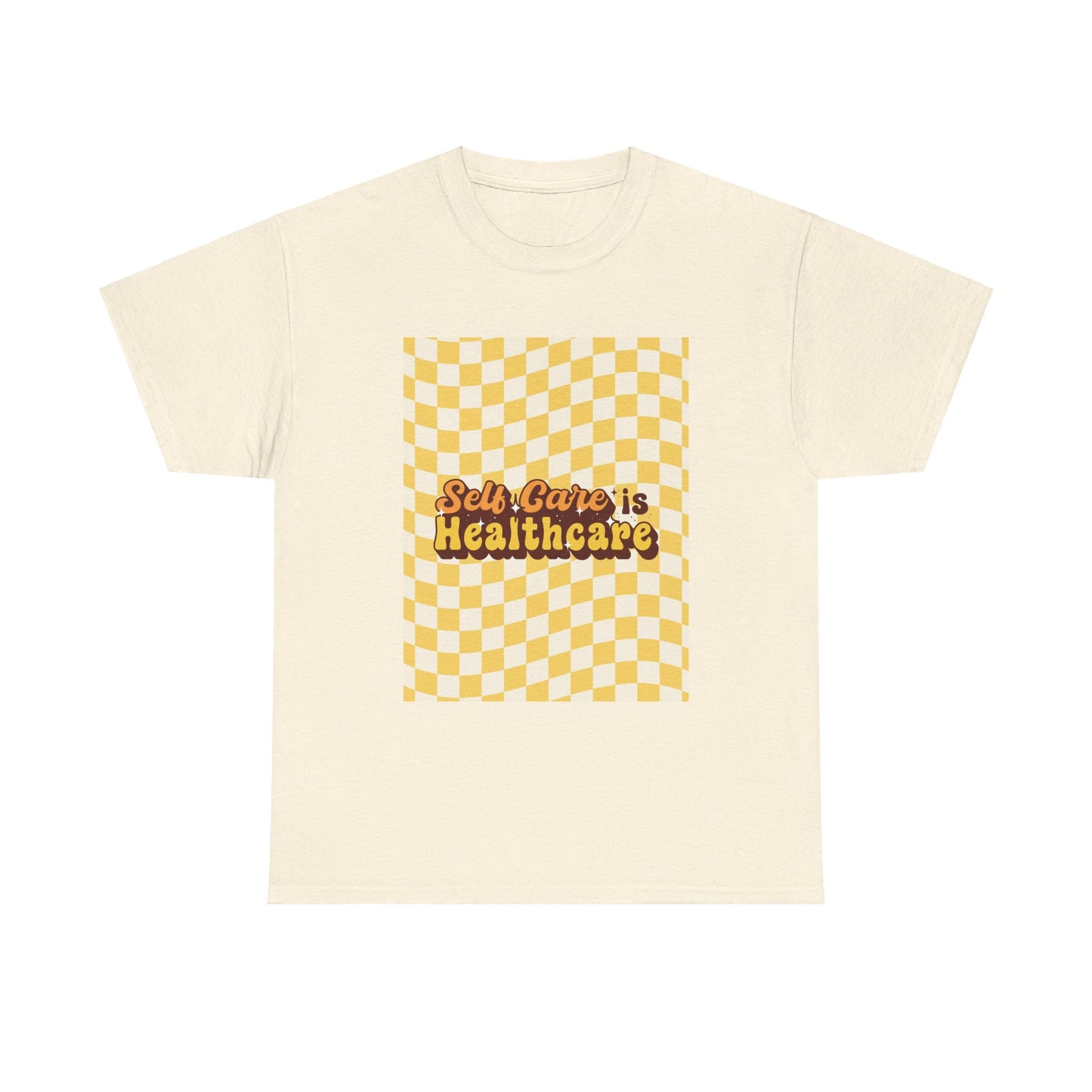 Self Care Checkered Tee