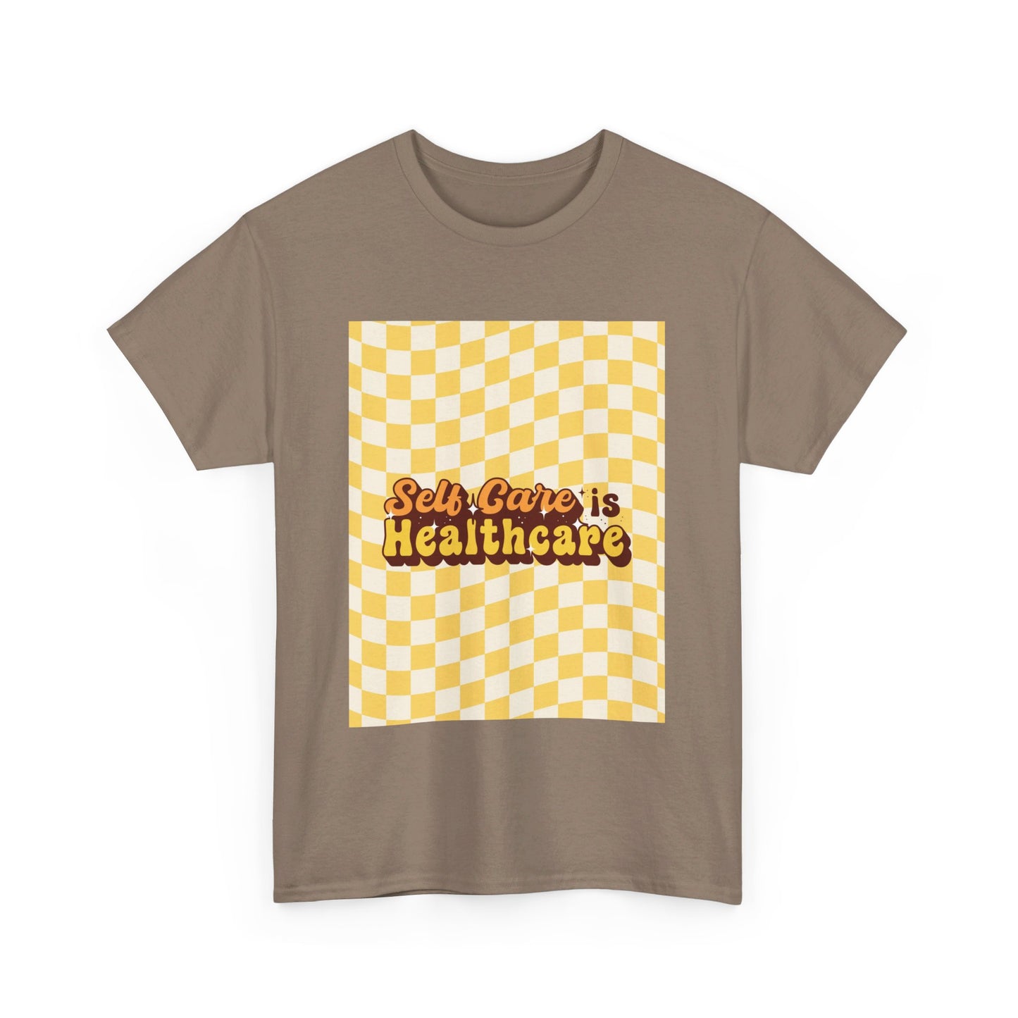 Self Care Checkered Tee