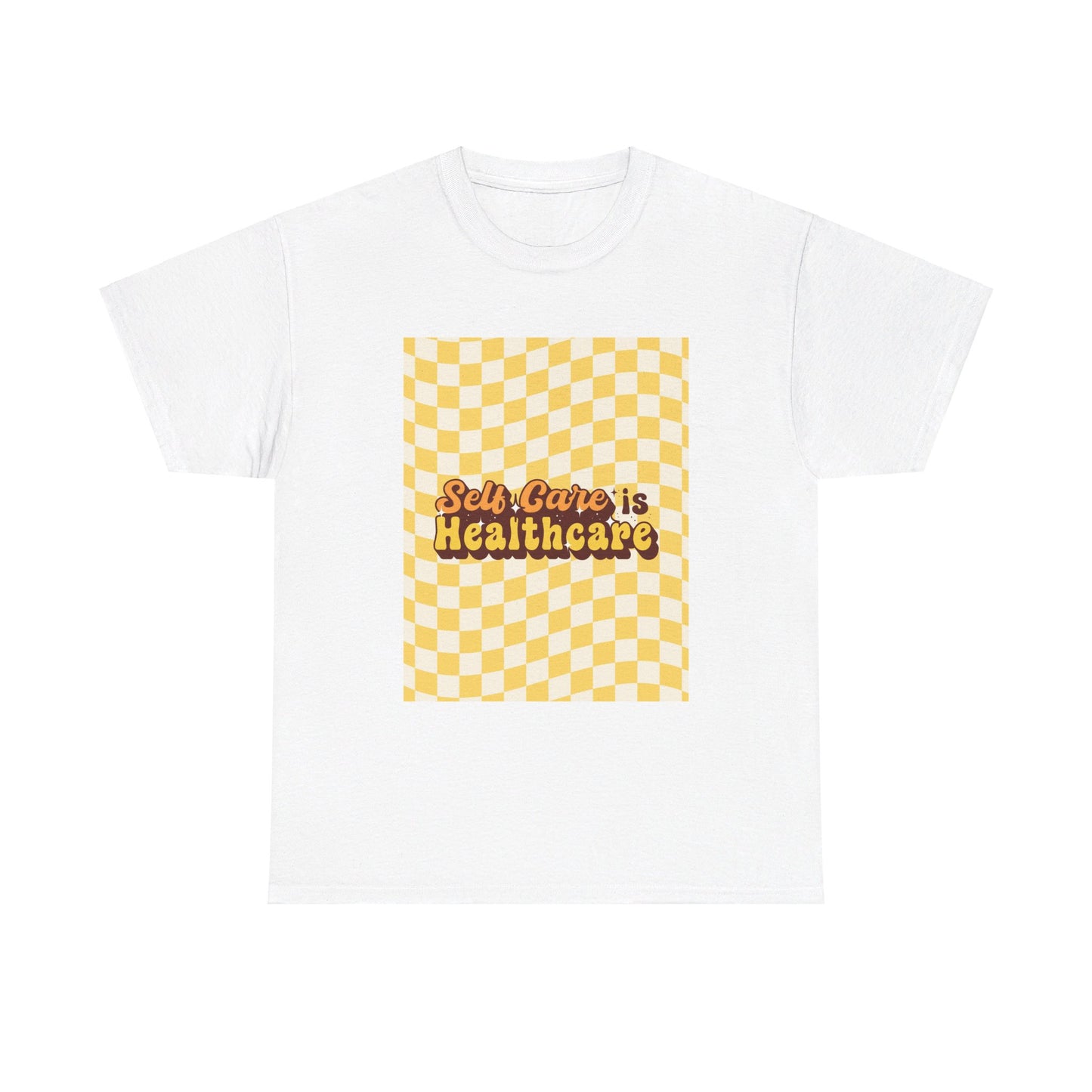 Self Care Checkered Tee