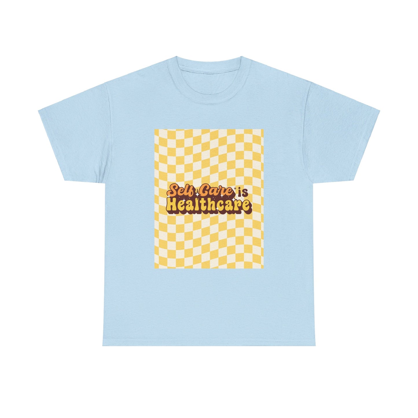 Self Care Checkered Tee